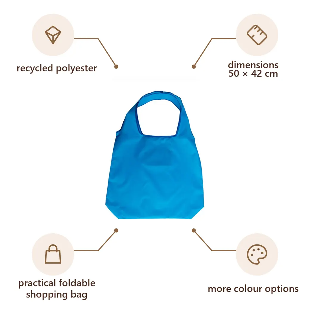 Infographic: VS KALBARRI Recycled shopping bag, blue