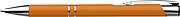 Ballpen with blue ink.Orange