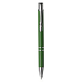 Ballpen with blue ink.Pale green