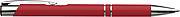Ballpen with blue ink.Red