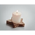 Candle on star wooden base CX1481-40