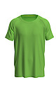 Mens performance T-shirt STEDMAN MESH RAGLAN, light green, size M
