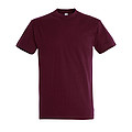 MENS ROUND NECK T-SHIRT IMPERIAL, BURGUNDY, XXL