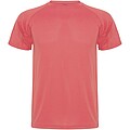 Montecarlo short sleeve kids sports t-shirt, fluor coral