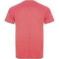 Montecarlo short sleeve kids sports t-shirt, fluor coral