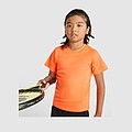 Montecarlo short sleeve kids sports t-shirt, fluor coral