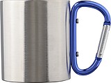 Stainless steel double walled mug Nella, cobalt blue