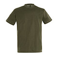 UNISEX ROUND COLLAR T-SHIRT REGENT, ARMY, M