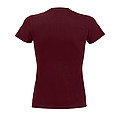 WOMENS ROUND NECK T-SHIRT IMPERIAL WOMEN, BURGUNDY, M