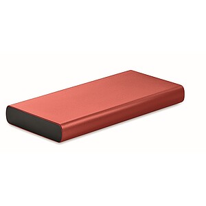 10000 mAh power bank, burgundy