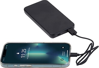 10000 mAh RABS powerbank, black