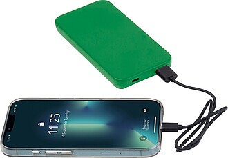 10000 mAh RABS powerbank, green
