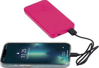 10000 mAh RABS powerbank, pink