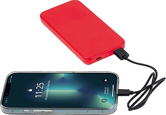 10000 mAh RABS powerbank, red