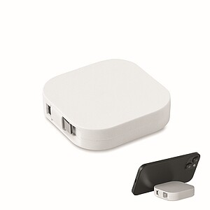 100W retractable charging cable, white