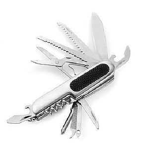 11pc steel pocket knifeSilver