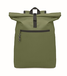 15 inch rolltop laptop backpack in 600D polyester