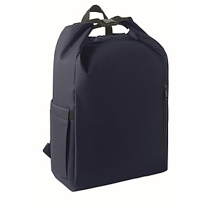 15 roll top laptop backpack, french navy
