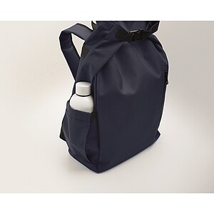 15 roll top laptop backpack, french navy
