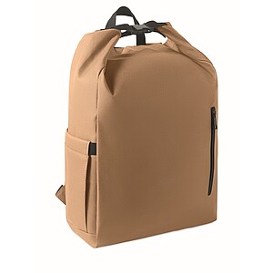 15 roll top laptop backpack, khaki