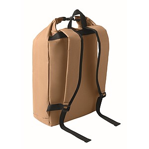 15 roll top laptop backpack, khaki