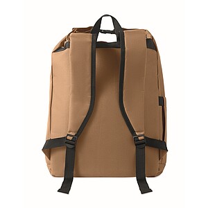 15 roll top laptop backpack, khaki