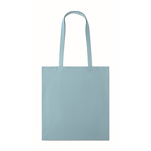 180gr/m2 cotton shopping bag, baby blue