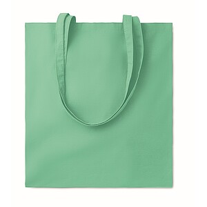 180gr/m2 cotton shopping bag, mint green