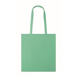 180gr/m2 cotton shopping bag, mint green