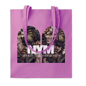 180gr/m2 cotton shopping bag, violet