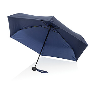 19.5" Aware™ RPET super mini manual 190T Pongee umbrella, navy blue