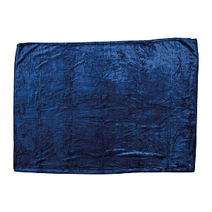 2 in 1 soft blanket with pillow, dark blue