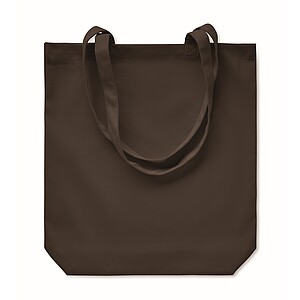 270 gr/m2 Canvas shopping bag, chocolate