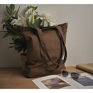 270 gr/m2 Canvas shopping bag, earth