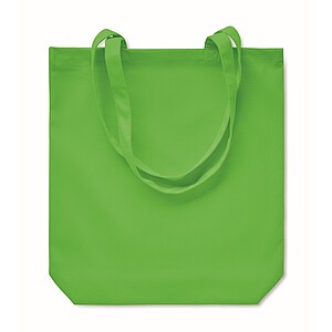 270 gr/m2 Canvas shopping bag, lime