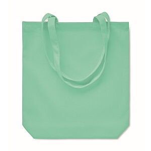 270 gr/m2 Canvas shopping bag, mint green