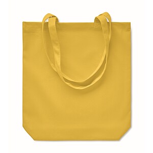 270 gr/m2 Canvas shopping bag, yellow