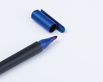 2in1 cutter with felt tip pen, blue