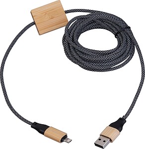 3 m fast charging cable, beige