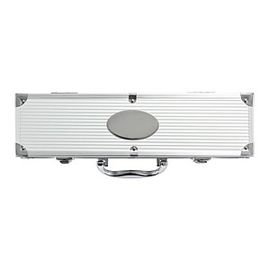 3 pcs barbecue set in aluminium box, silver
