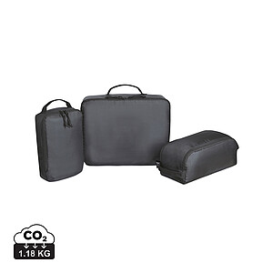 3 Piece Packing Cube Set, black