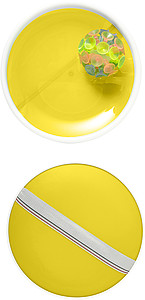 3-piece plastic ball game.