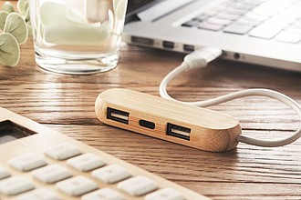 3 port USB hub with dual input