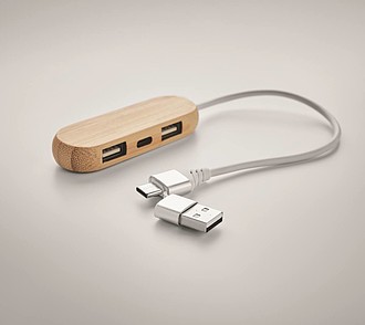 3 port USB hub with dual input