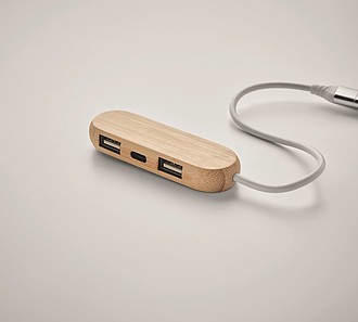 3 port USB hub with dual input
