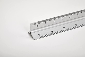 30cm Ruler in aluminium