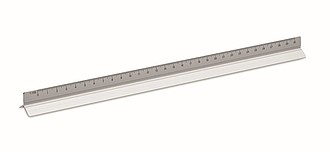 30cm Ruler in aluminium