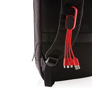 4-in-1 cable with carabiner clip