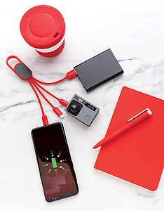 4-in-1 cable with carabiner clip