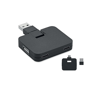 4 port 2.0 USB in ABS.